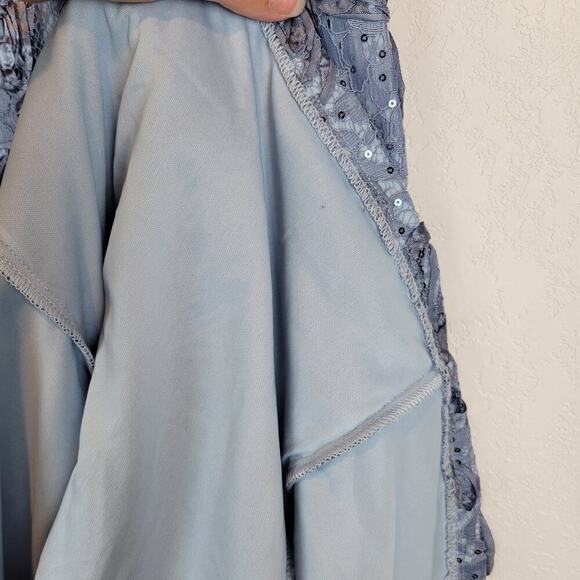 Alex Evenings Blue Lace Midi Dress - Picture 8 of 12